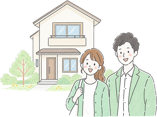 住まいと司法書士のイラスト